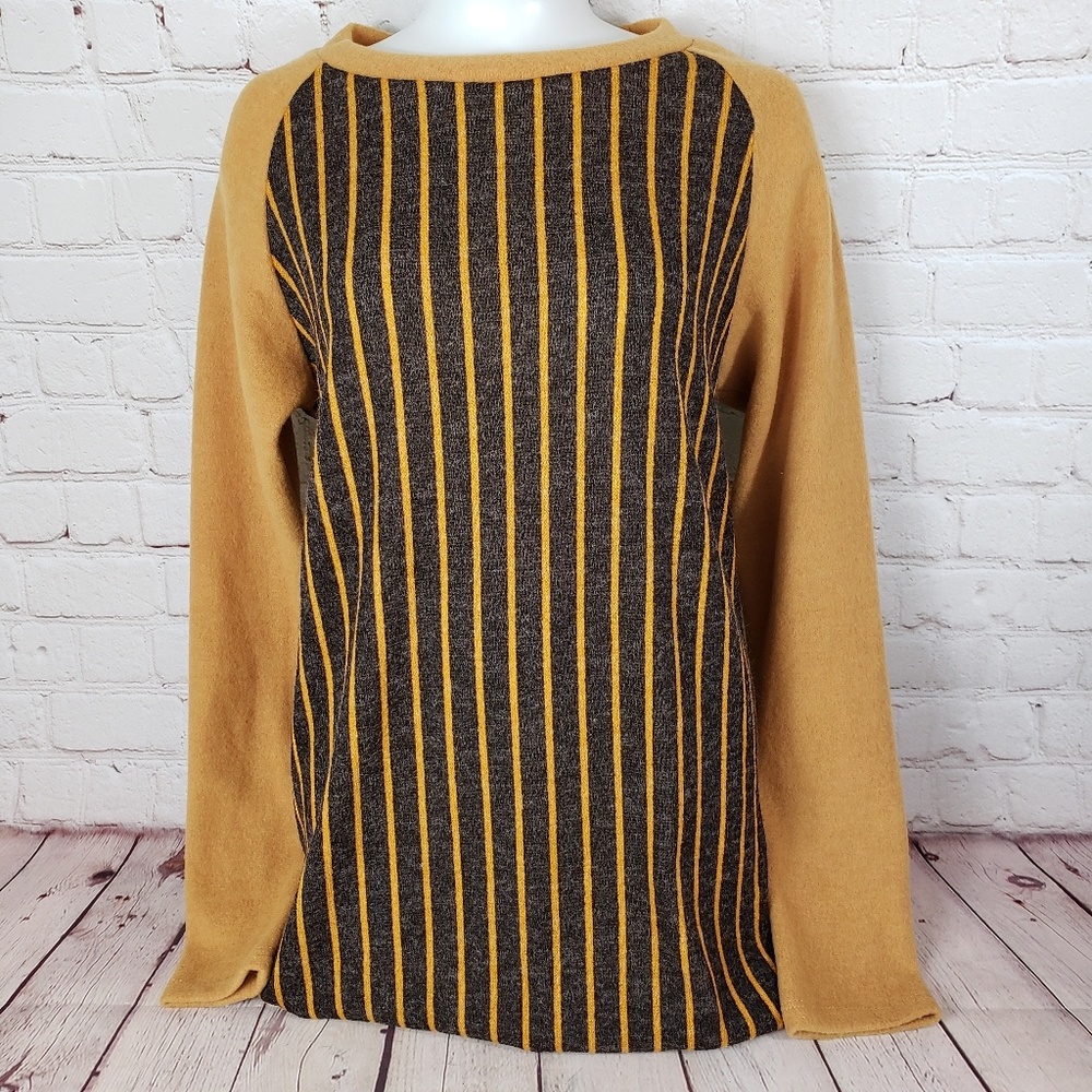 Rustic Tan Long Sleeve Womens Small Bom Bom Shirt